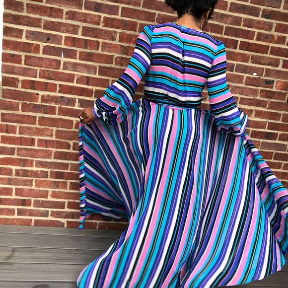 Multicolored Maxi Dress - Picture 2 of 5